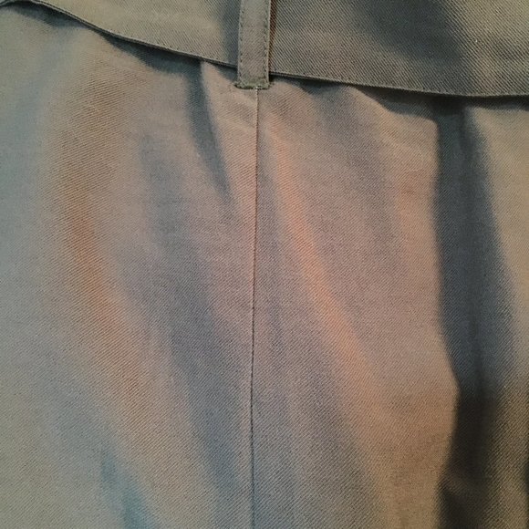 Olive Green Belted Button Up Cargo Skirt - Picture 5 of 10